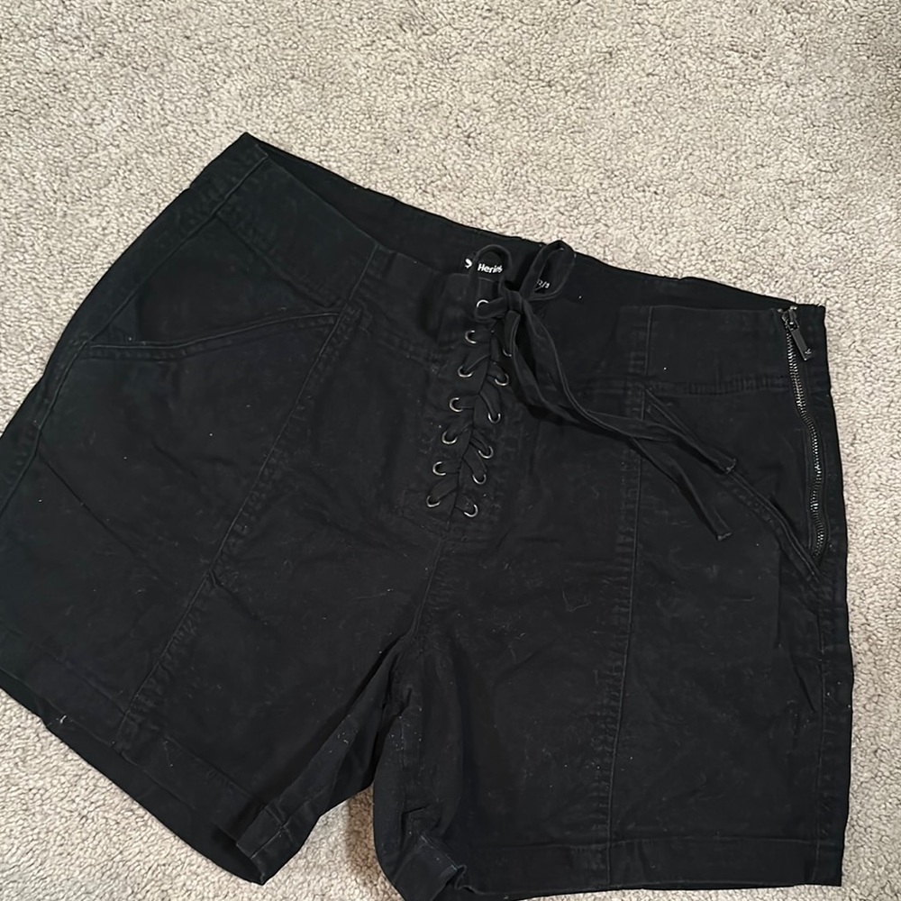 Black Women's Cargo Shorts